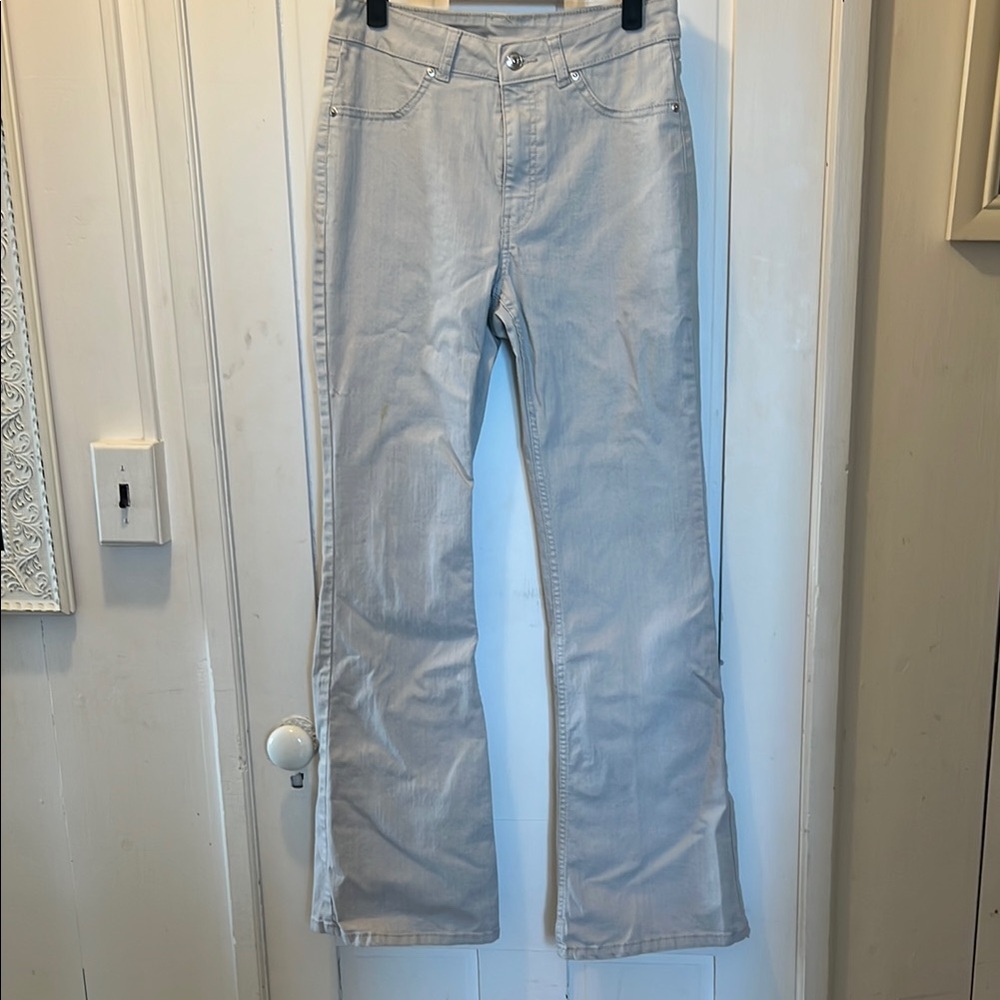Light Gray Flared Jeans